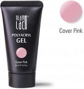 Glamlac Polygel - Polyacryl Gel Cover Pink 60 ml. - In super handige tube! - Voor nagelverlenging en versteviging