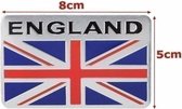 Aluminium Engeland UK Flag Shield Embleem Badge Auto Sticker Decal Universal Voor Auto Auto