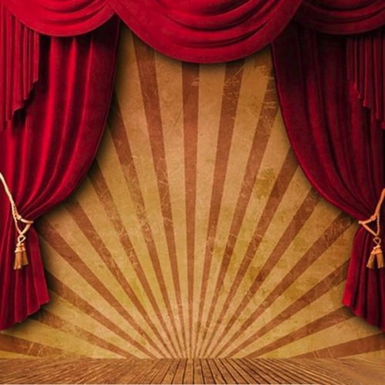10x10FT Circus rode gordijn fase fotografie achtergrond Studio Prop  achtergrond | bol.com