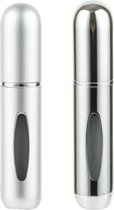 Mini Parfum Flesjes - Silver Pack - Navulbaar - Reisflesjes - Parfumverstuiver - Zilver