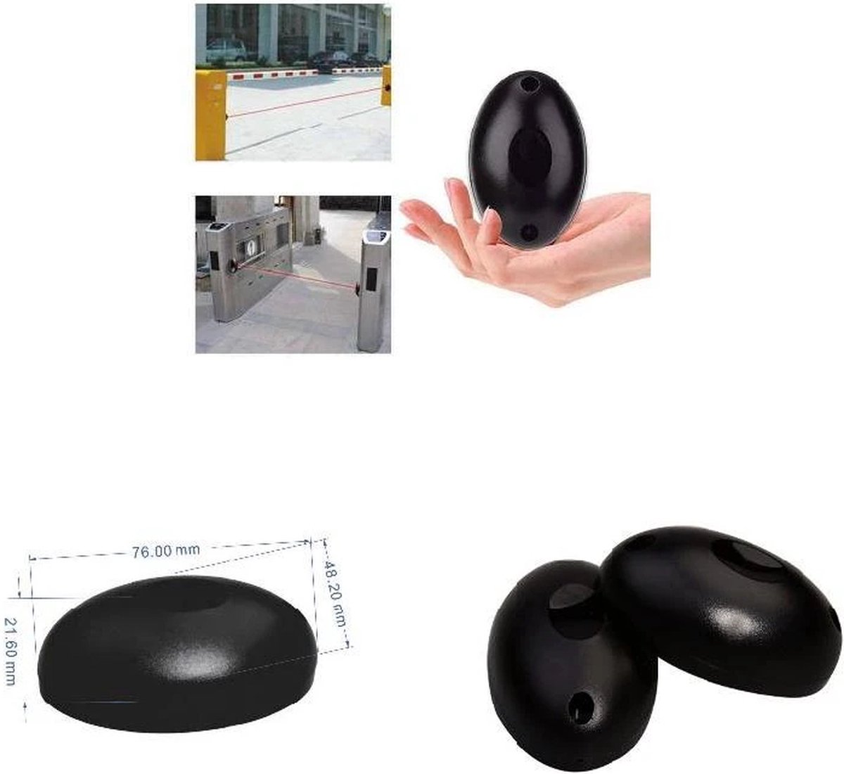 Mengshen 3 Pack Anti-Diefstal Trillingsalarm 110dB Met Afstandsbediening
