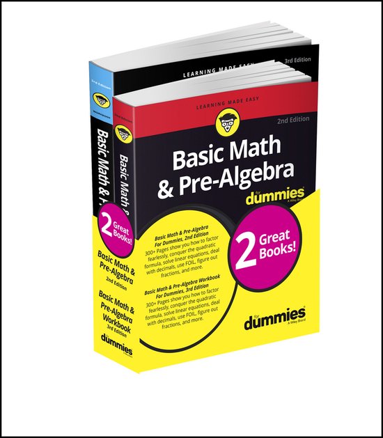 ISBN Basic Math & Pre-Algebra Workbook For Dummies with Basic Math & Pre-Algebra For Dummies Bundle, Anglais, Livre broché, 696 pages