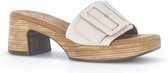 Gabor -Dames - off-white-crÈme-ivoorkleur - slippers & muiltjes - maat 39
