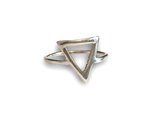 Zilveren ring Triangle