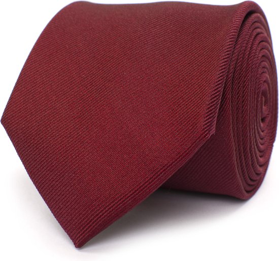 TRESANTI | ZINO I Klassiek zijden stropdas | Bordeaux rood