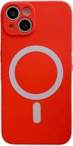 Hoesje geschikt voor iPhone 11 - Backcover - Geschikt voor MagSafe - TPU - Rood