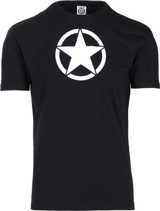 bol.com | Fostex T-shirt zwart met witte ster US Army