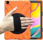 Samsung Galaxy Tab A 10.1 (2019) Cover - Hand Strap Armor Case - Oranje