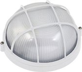 LED Tuinverlichting - Buitenlamp - Regibus - Wand - Aluminium Mat Wit - E27 - Rond