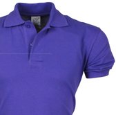 VDHT - Trendy Effen Heren Polo - Ongetailleerd - Paars