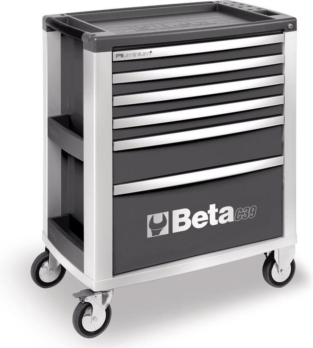 Beta C39/6 Gereedschapwagen met zes laden - Grijs leeg