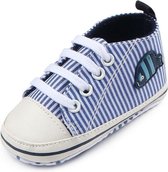 Blauwe veterschoenen - Textiel - Maat 21 - Zachte zool - 12 tot 18 maanden