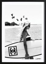 Chanel Surfboard Poster (70x100cm) - Wallified - Fashion - Poster - Print - Wall-Art - Woondecoratie - Kunst - Posters