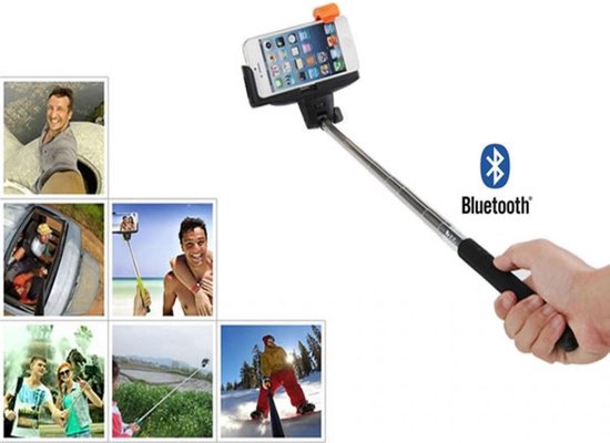 Selfie Stick met Bluetooth afstandsbediening handvat, en handig | bol.com