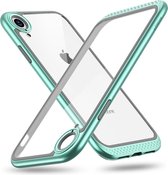 ESR Bumper Hoop Lite Series PC + TPU Solid Frame Transparant Cover voor iPhone XR (Mintgroen)