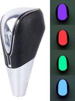 Kleurrijke Auto Ademhaling Racing Dash LED Magic Lamp Zwart Lederen Versnellingspookknop, Afmetingen: 11.5 * 4.1 * 1.4 cm