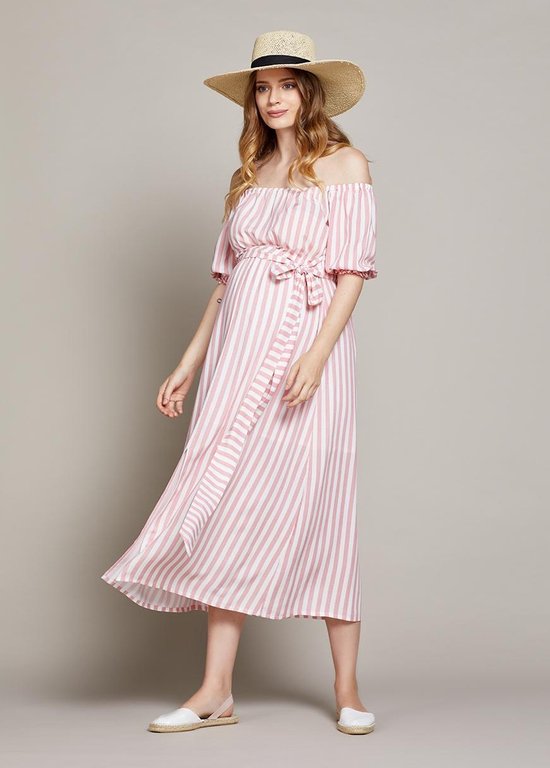 Dress Tokyo - Red-White Stripe, S