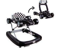 Tryco 2 in 1 Baby Walker F1 Racer - Zwart