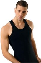 Heren onderhemd - 5 pak - zwart - maat XL
