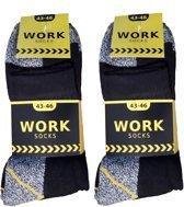 Work werk sokken laag model 10 pak zwart maat 47-50