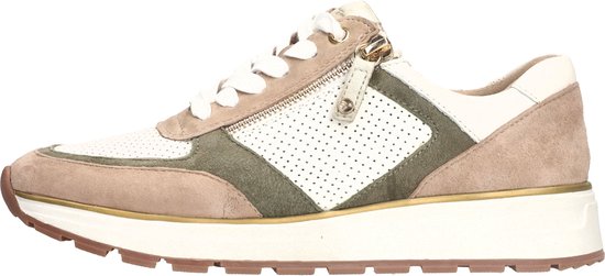 Tamaris Enkellaarsjes taupe Leer