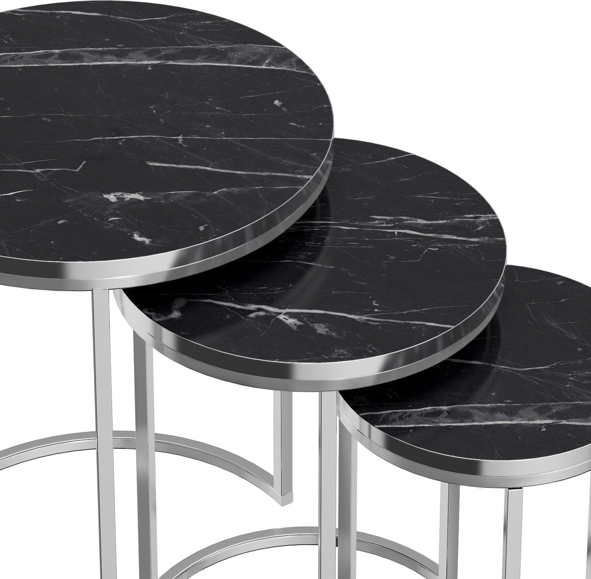 Bijzettafel wit marmer set » De Gaafste Winkel