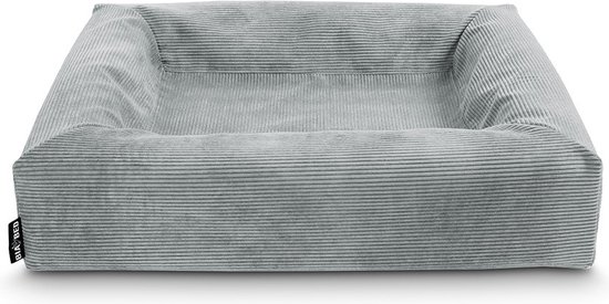 Bia Bed - Rib Hoes Hondenmand - Grijs - Bia-3 - 60X70X15 cm