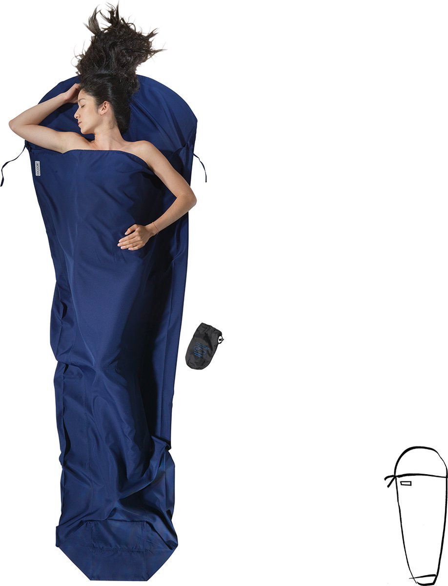 Cocoon Mummyliner - Lakenzak - Microfiber - Twilight Blue