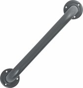 MSV Badkamer/douche wand/muur handgreep - rvs metaal - grijs - 60 cm - Extra houvast beugel