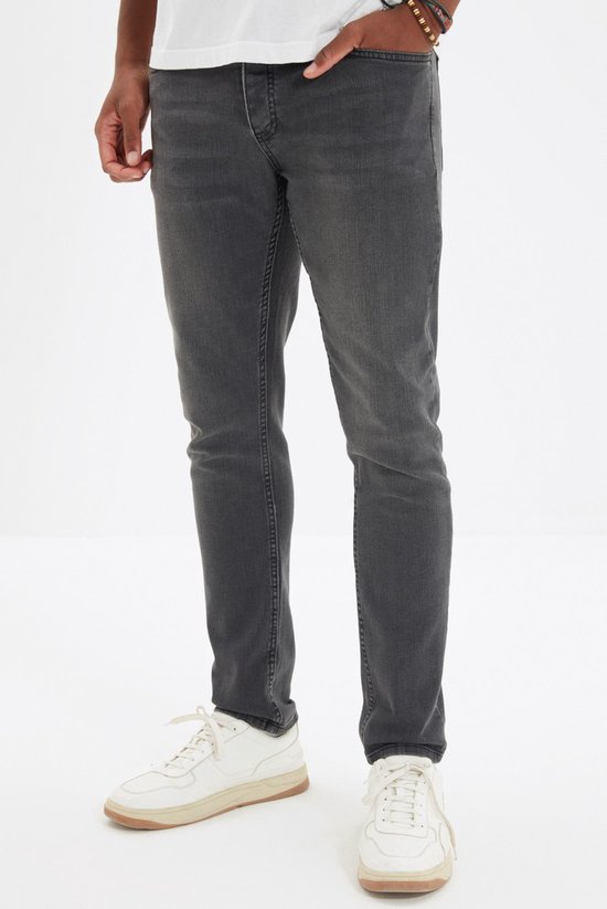 Trendyol TMNAW22JE0210 Volwassenen Mannen Jeans Single pack - Grau - 34