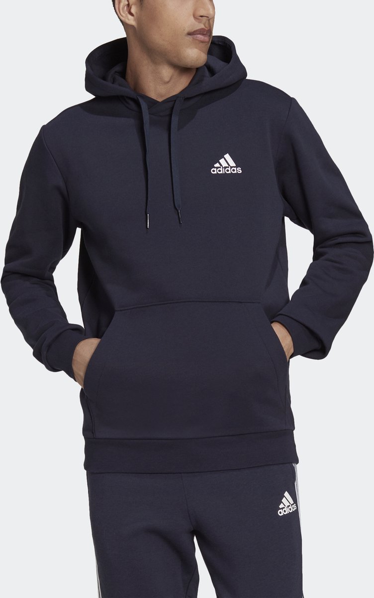 adidas Sportswear Essentials Fleece Hoodie Heren Blauw