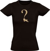 CatQuestion Mark T-shirt Femme | chat | point d'interrogation | demander | paresseux | extensible | queue |