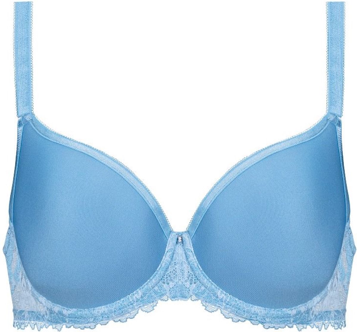 Mey Spacer BH met beugel - Luxurious - Full Cup kanten bh - Luxe bh met goede ondersteuning - 90E - Blauw