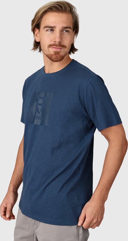 Hoofdkwartier levering koud Brunotti John-Logo-Slub Heren T-shirt | Blauw - XL | bol.com