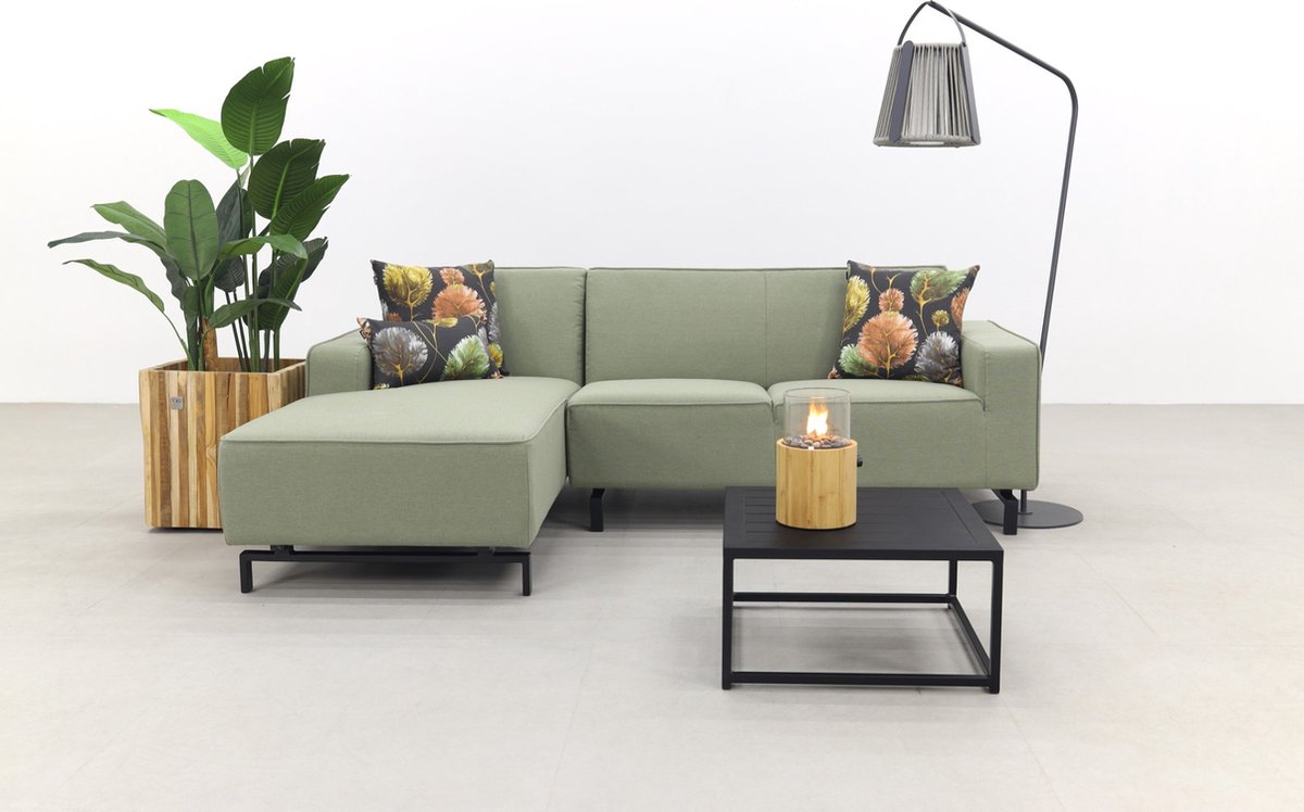 Boavista/Toronto loungebank chaise longue - Heritage leaf - 3-delig - rechts