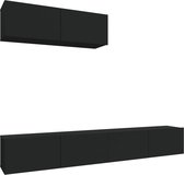 vidaXL-3-delige-Tv-meubelset-bewerkt-hout-zwart