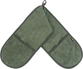 Rukka Pets Medea Eco Pocket Towel - Sterk absorberend - Microvezel handdoek met insteekzakken - Olijfgroen - 90 x 20 cm