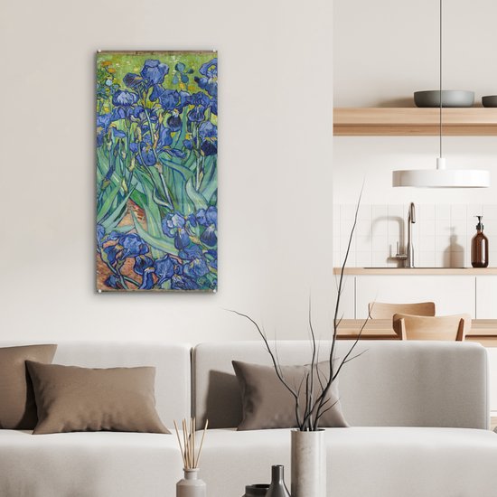Peinture sur Verre - Iris - Vincent van Gogh - 40x80 cm - Peintures sur Verre Peintures - Photo sur Glas
