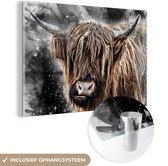 Peinture sur Verre - Scottish Highlander - Peinture - Vache - 180x120 cm - Peintures sur Verre Peintures - Photo sur Glas
