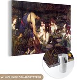 Peinture sur verre - Hylas et les nymphes - peinture de John William Waterhouse - 120x80 cm - Peintures sur verre acrylique - Photo sur Glas