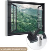 Peinture sur Verre - Voir à Travers - Berg - Arbre - 30x20 cm - Peintures sur Verre Peintures - Photo sur Glas