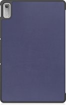 Hoes Geschikt voor Lenovo Tab P11 (2e Gen) Hoes Tri-fold Tablet Hoesje Case Met Screenprotector - Hoesje Geschikt voor Lenovo Tab P11 (2nd Gen) Hoesje Hardcover Bookcase - Donkerblauw