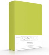 Luxe Verkoelend Hoeslaken - Appeltjes Groen - 180x200 cm - Katoen - Romanette