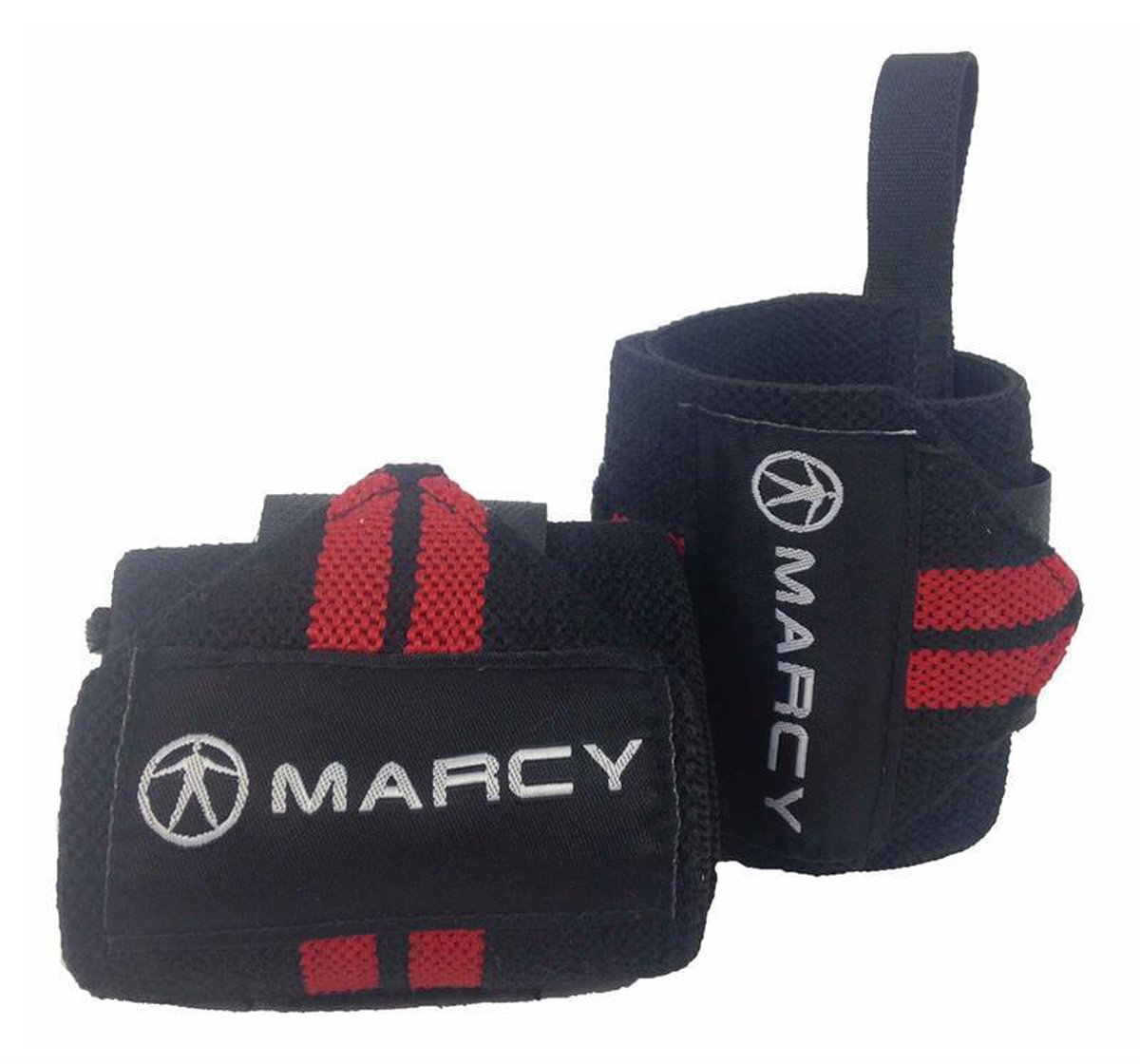 Gorilla Wear Basic Wrist Wraps - Zwart/Wit