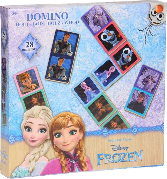 Afbeelding van het spel Disney Domino Frozen Hout 28 Stenen