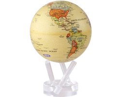 Mova wereldbol op zonne energie Ø 11,5 cm - Uitvoering - Antiek beige (ATE)