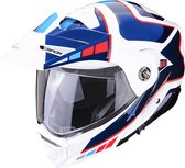 Scorpion Adx-2 Camino Pearl White-Blue-Red 2XL - Maat 2XL - Helm