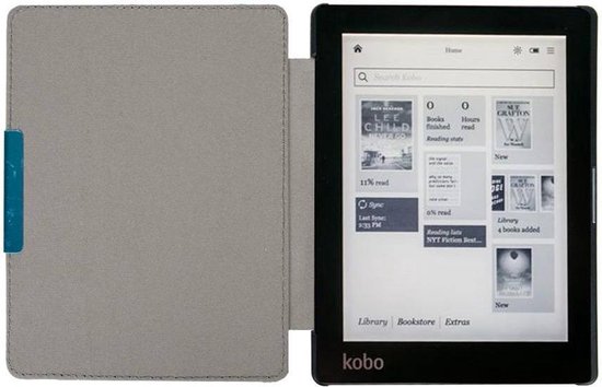 - sleepcover flip hoes - Kobo Aura edition 1 (6 inch) - Blauw
