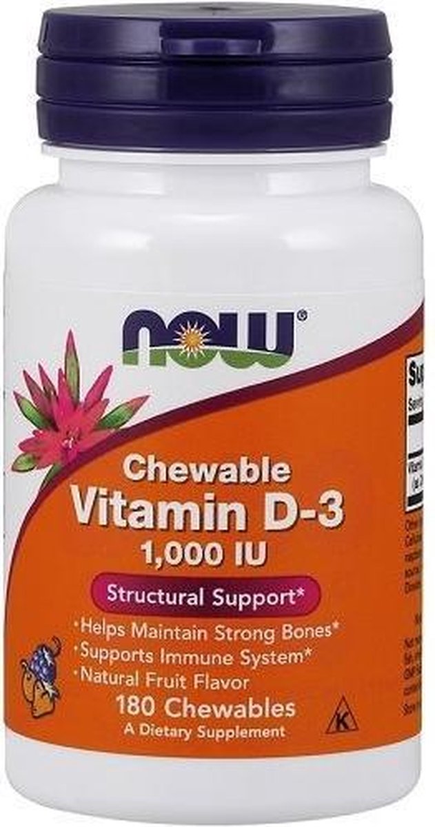 Goedkoopste Vitamine D-3 1000IU Chewable 180chewables