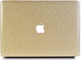 Lunso Geschikt voor MacBook Pro 13 inch (2012-2015) cover hoes - case - glitter goud